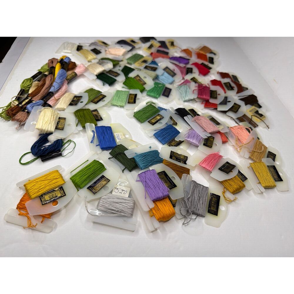 72 Skeins Embroidery Floss Thread DMC Cards Craft DIY Needlepoint Cross Stitch - Picture 3 of 10